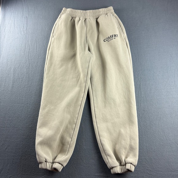 Comfrt Sweatsuit Men's M Beige Hoodie Sweatpants Loungewear Leisure Fleece - Picture 12 of 16